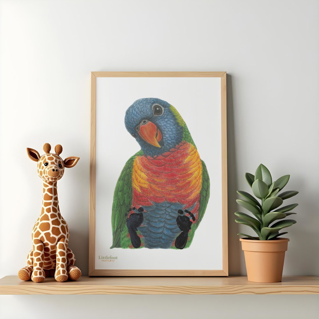 Rainbow Lorikeet Keepsake Print