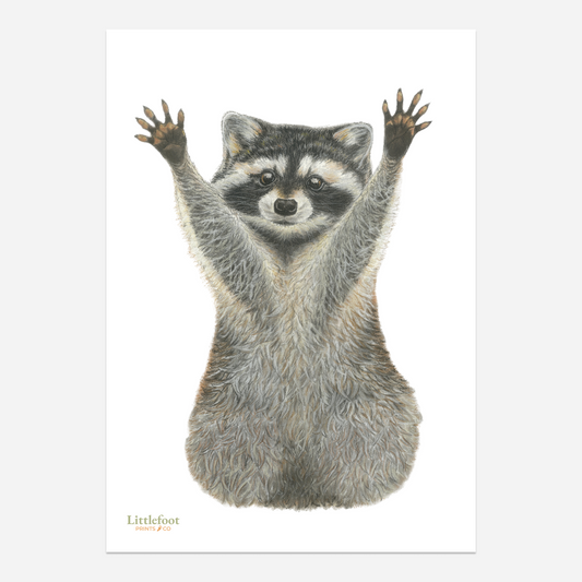 Raccoon Keepsake Print
