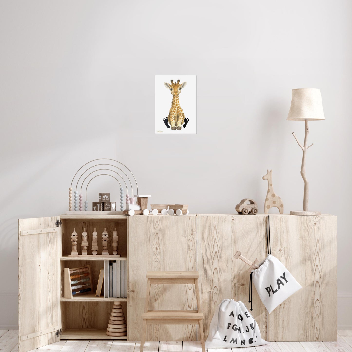 Giraffe Keepsake Print
