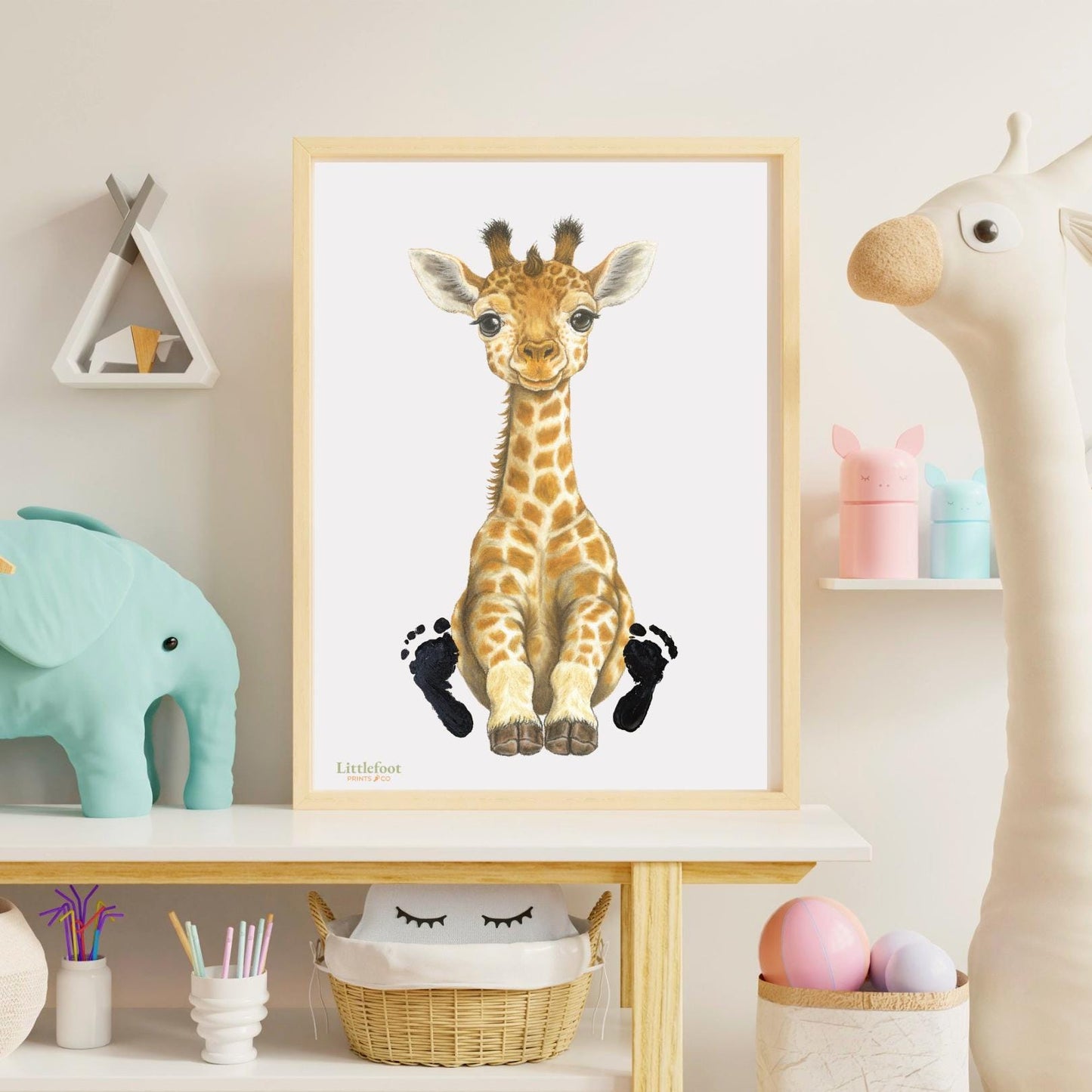 Giraffe Keepsake Print