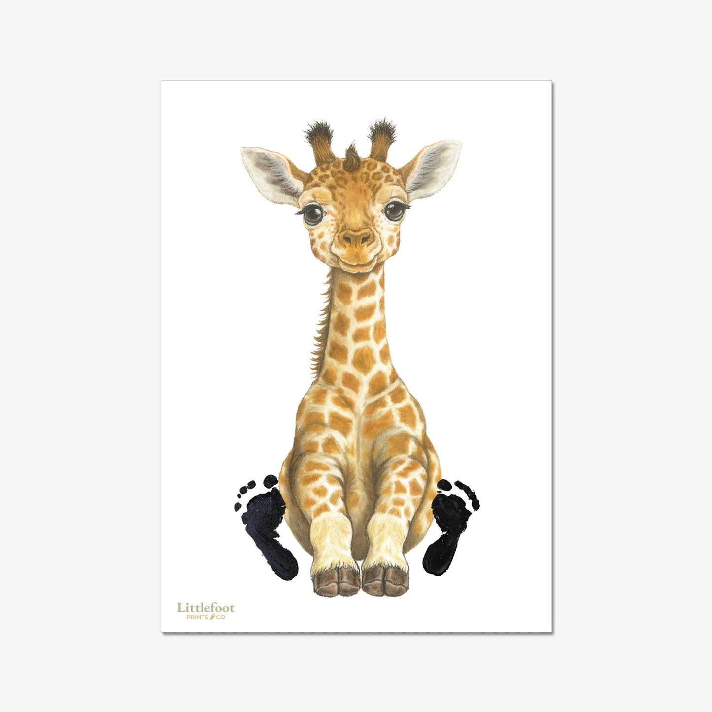 Giraffe Keepsake Print