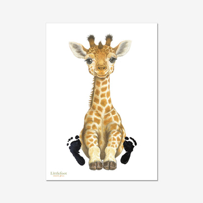 Giraffe Keepsake Print