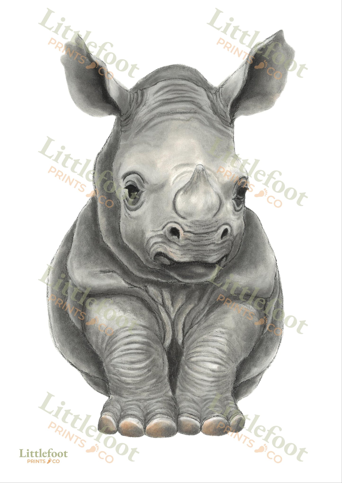 Rhino Keepsake Print