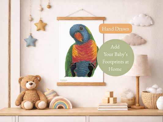 Rainbow Lorikeet Keepsake Print