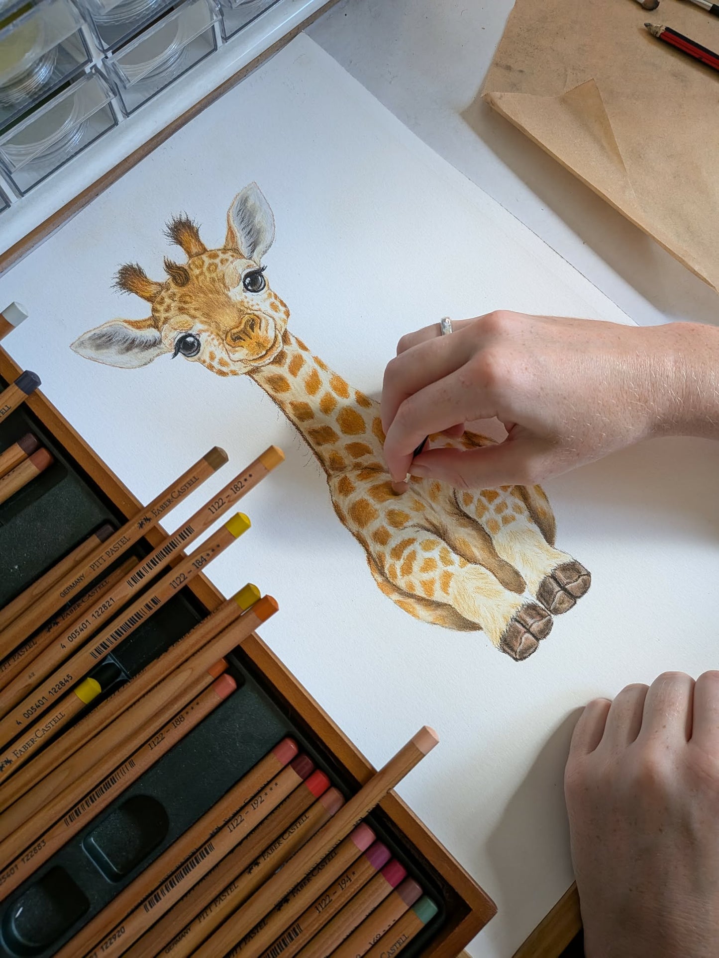 Giraffe Keepsake Print