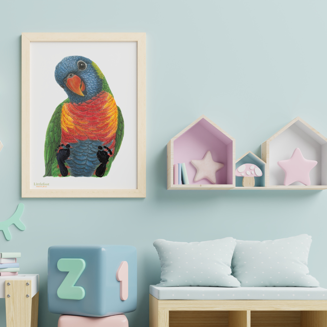 Rainbow Lorikeet Keepsake Print