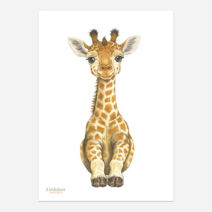 Giraffe Keepsake Print