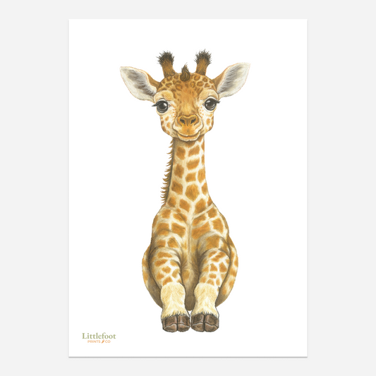 Giraffe Keepsake Print