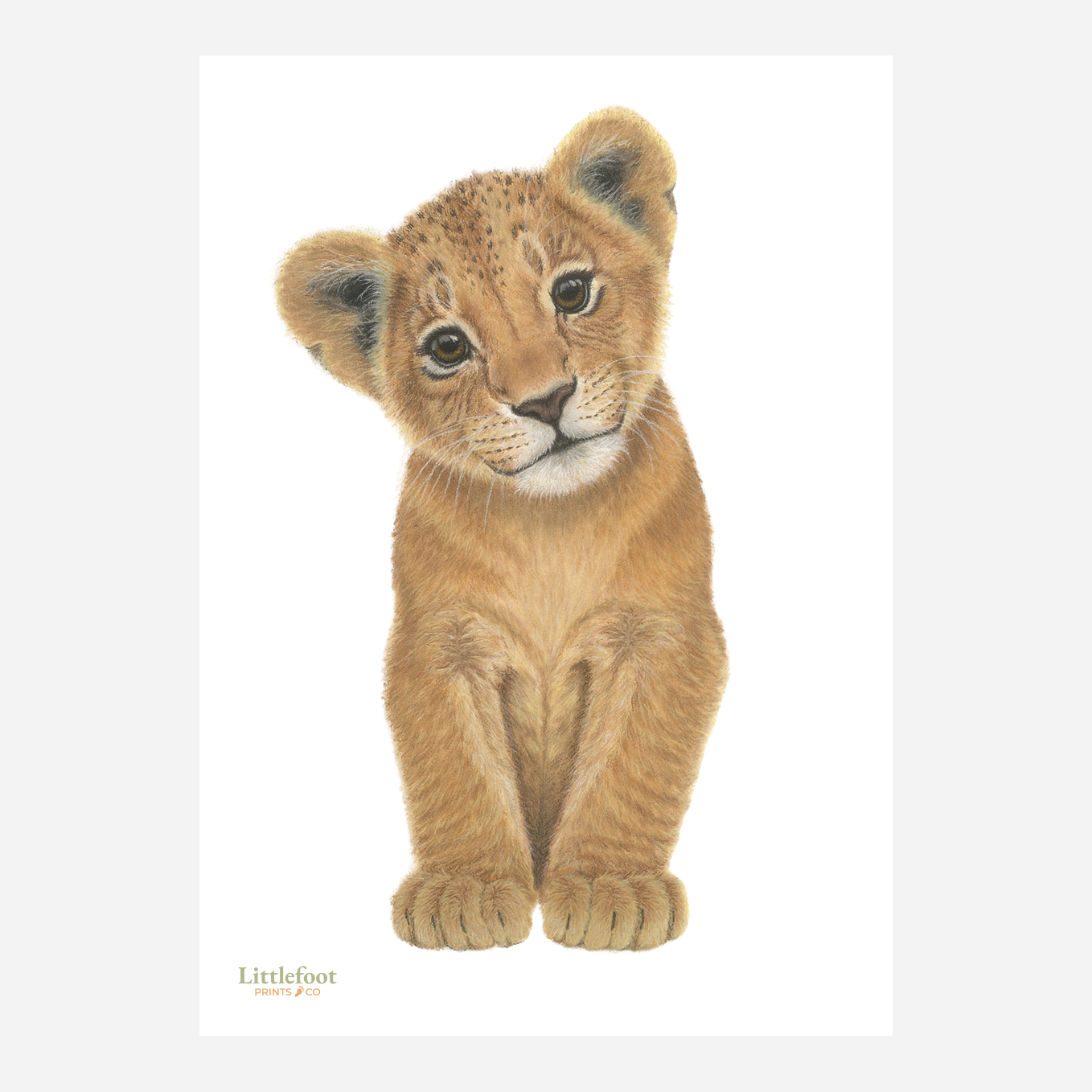 Lion Keepsake Print