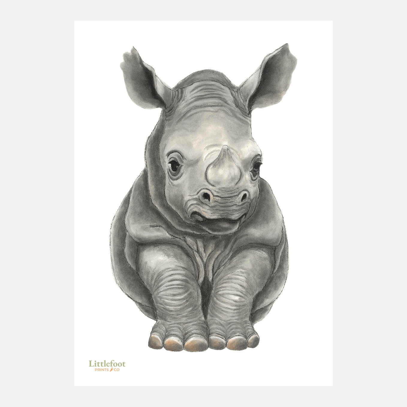 Rhino Keepsake Print