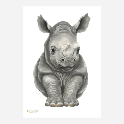 Rhino Keepsake Print