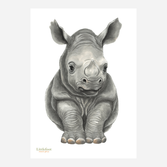 Rhino Keepsake Print