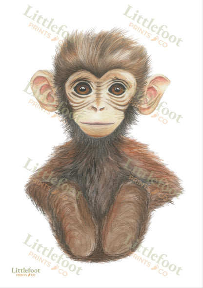 Monkey Keepsake Print