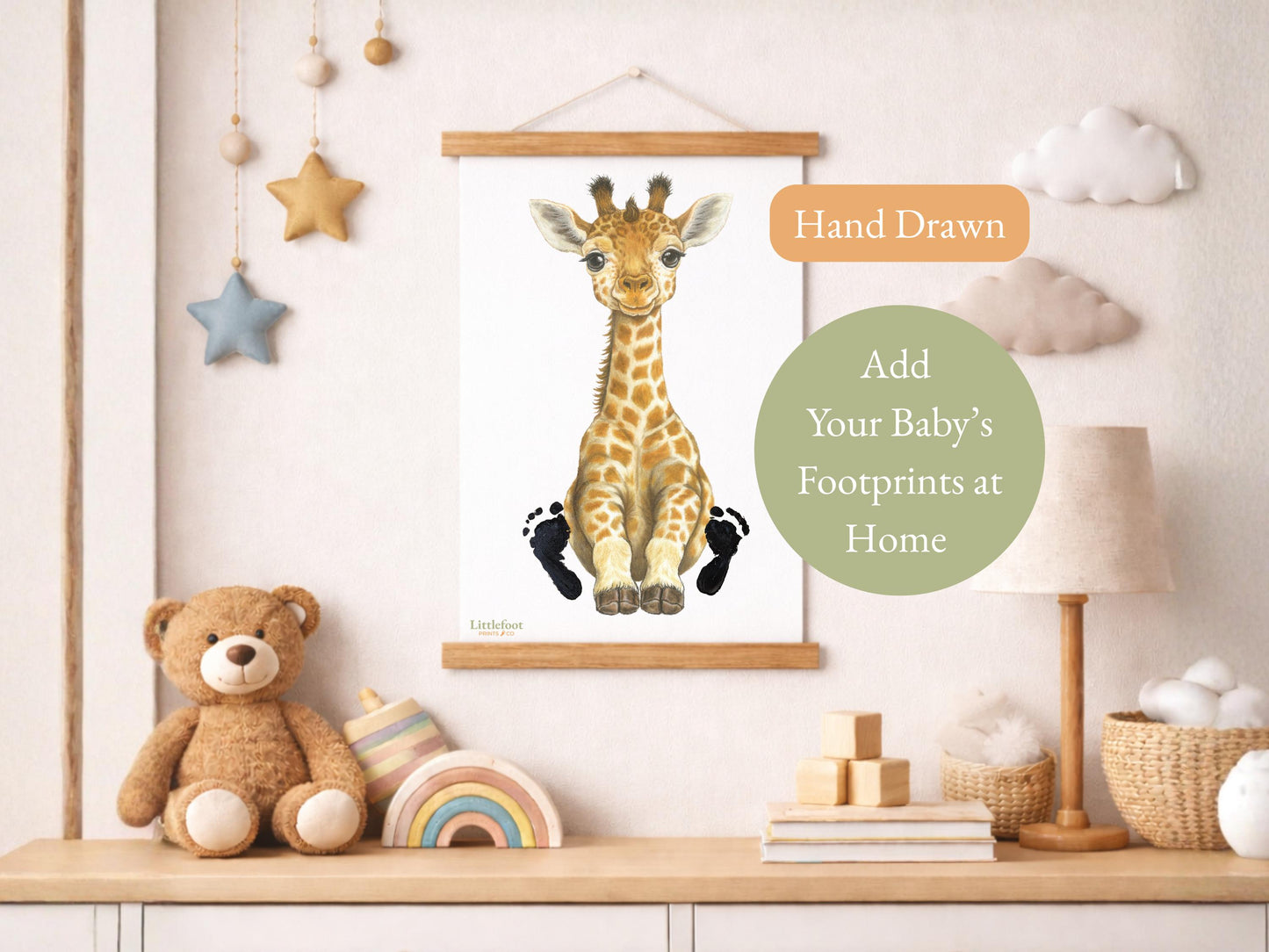 Giraffe Keepsake Print