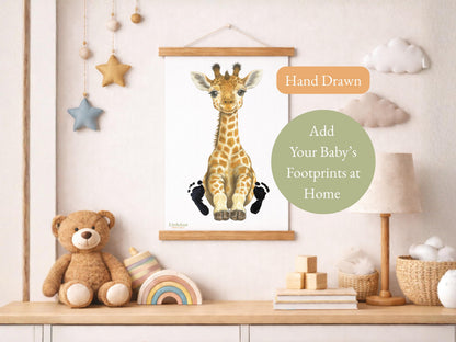 Giraffe Keepsake Print