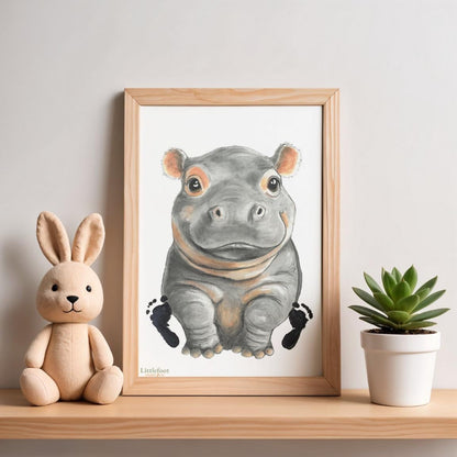 Hippo Keepsake Print