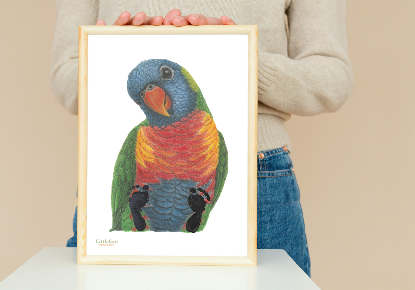 Rainbow Lorikeet Keepsake Print