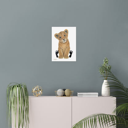 Lion Keepsake Print